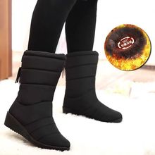 安可拉红网红冬款2025新款冬季保暖一体防寒防滑防水加厚雪地靴女