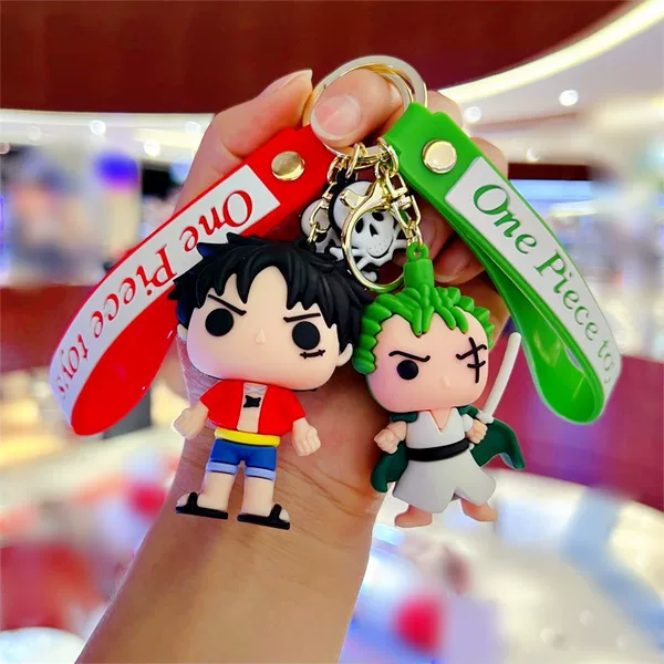 Keychain Accessories Cartoon One Piece Cute Luffy Zoro Jinbei Roger Unisex Bag Small Pendant Sweet Cool Style