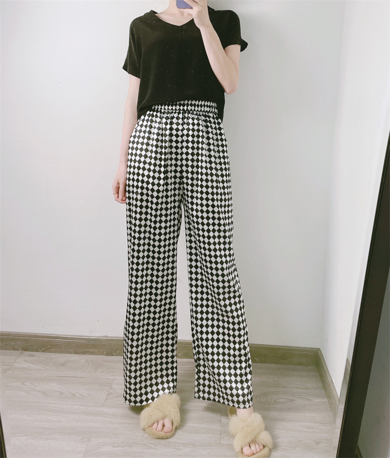 Silk trousers