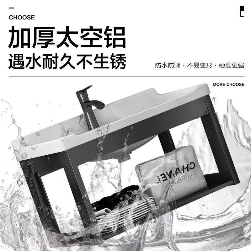 Balcony Small Washbasin Bathroom Washbasin Simple Small Household Wall-Mounted Washbasin Cabinet Combination