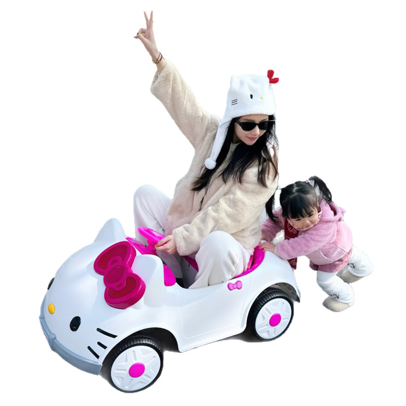 漫画の子供の電気自動車のリモコンのおもちゃの車は人の4輪の電気自動車の女の子の赤ちゃんの車の1歳の贈り物に乗ることができます。|undefined