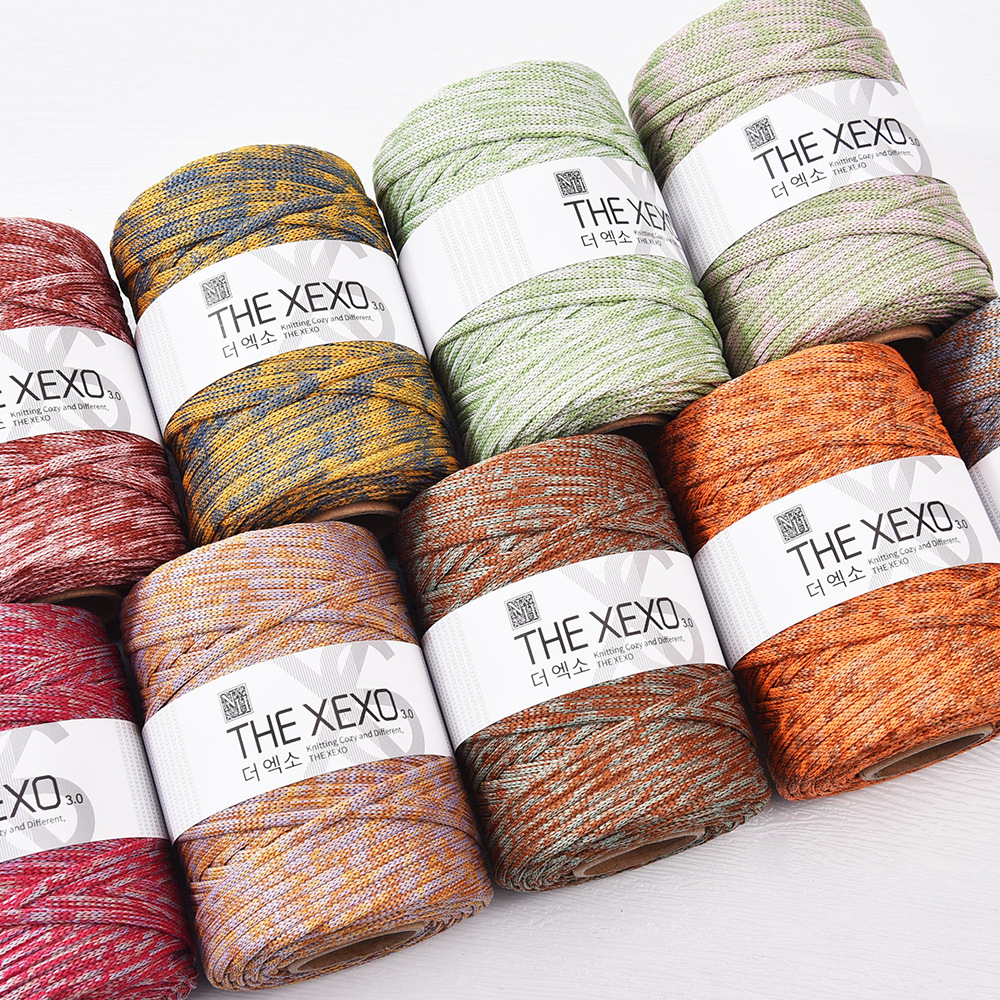 3mm钩针包毛线团90m线涤纶钩针线材料包DIY手工编织绳包钩绳100码