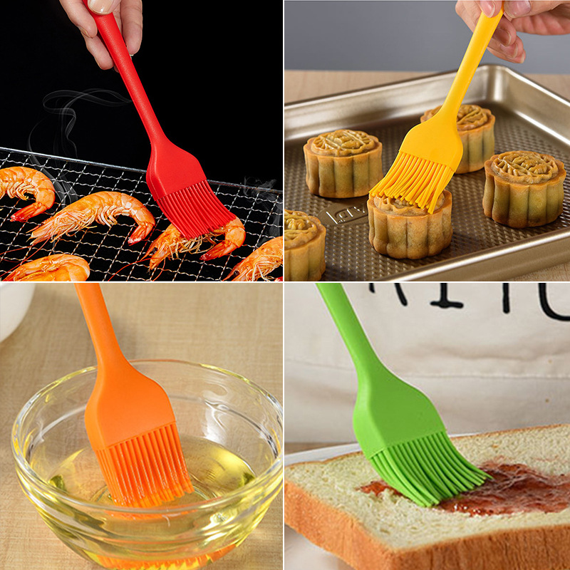 硅膠燒烤刷食品級耐高溫油刷大號硅膠刷家用硅膠油刷子批發