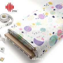 ZTTEX 数码印花 爆款 欧美直供 全棉弹力贡缎染色布