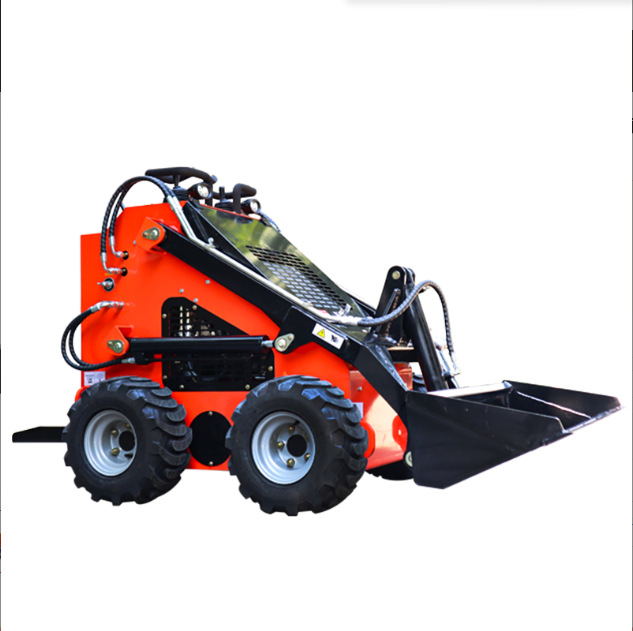 Pequeña carretilla elevadora deslizante para la construcción de jardines agrícolas carretilla elevadora multifuncional rotación de 360 grados vehículo de operación de espacio estrecho image 6