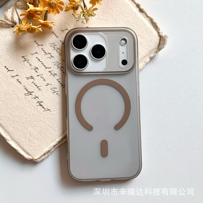 适用iPhone17ProMax手机壳轻薄PC磨砂磁吸苹果17防摔保护套硬壳|undefined