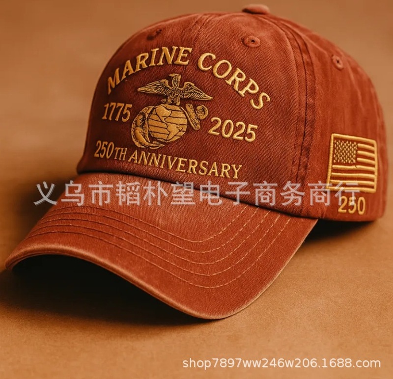 クロスボーダー USMC レトロ ウォッシュ キャップ アメリカ海兵隊 レトロ ウォッシュ キャップ|undefined