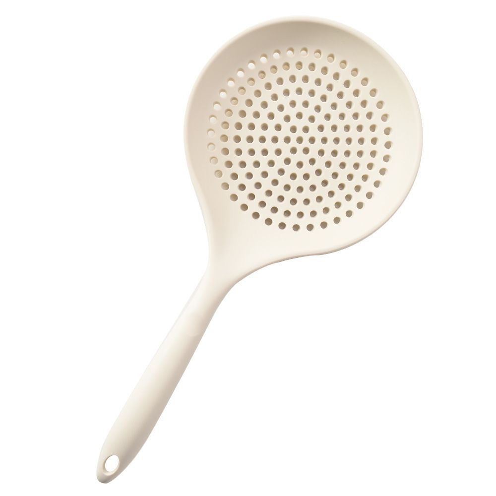 Cuchara de silicona de grado alimenticio resistente a altas temperaturas cuchara de pesca de fideos de cocina casera sopa de polvo de drenaje de agua gran sopa de fideos de pesca