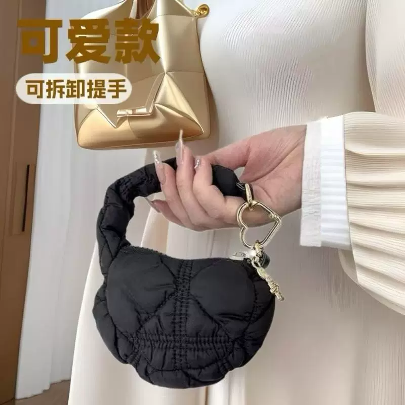 ins云朵手拎小包泡泡新款小红书法式迷你高级耳机包零钱口红包爆