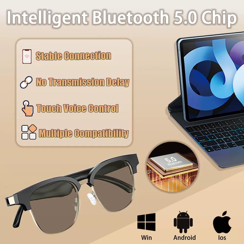 Беспроводные очки, умные наушники, Bluetooth