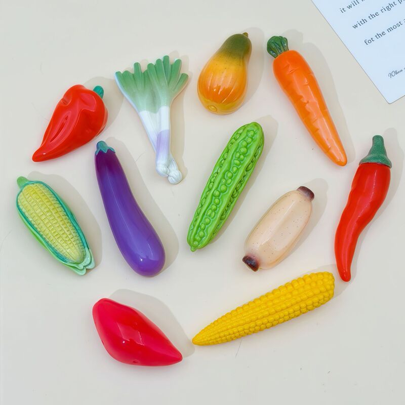 Cute and fun vegetable resin accessories: carrots, peppers, DIY hair clips, hair ties, accessories for Crocs, and doll machine supplies Cute and fun vegetable resin accessories: carrots, peppers, DIY hair clips, hair ties, accessories for Crocs, and doll machine supplies