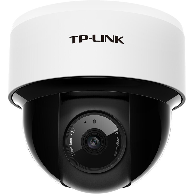 TP-LINK安有线POE摄像头手机远程360度全景旋转云台吸顶半球看