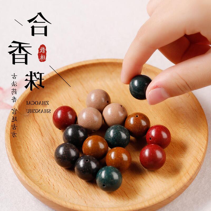 Medicinal fragrance, traditional round bead bracelet, mixed fragrance beads, loose natural medicinal herbs, Buddhist prayer beads, DIY handmade beads, traditional Chinese medicine
