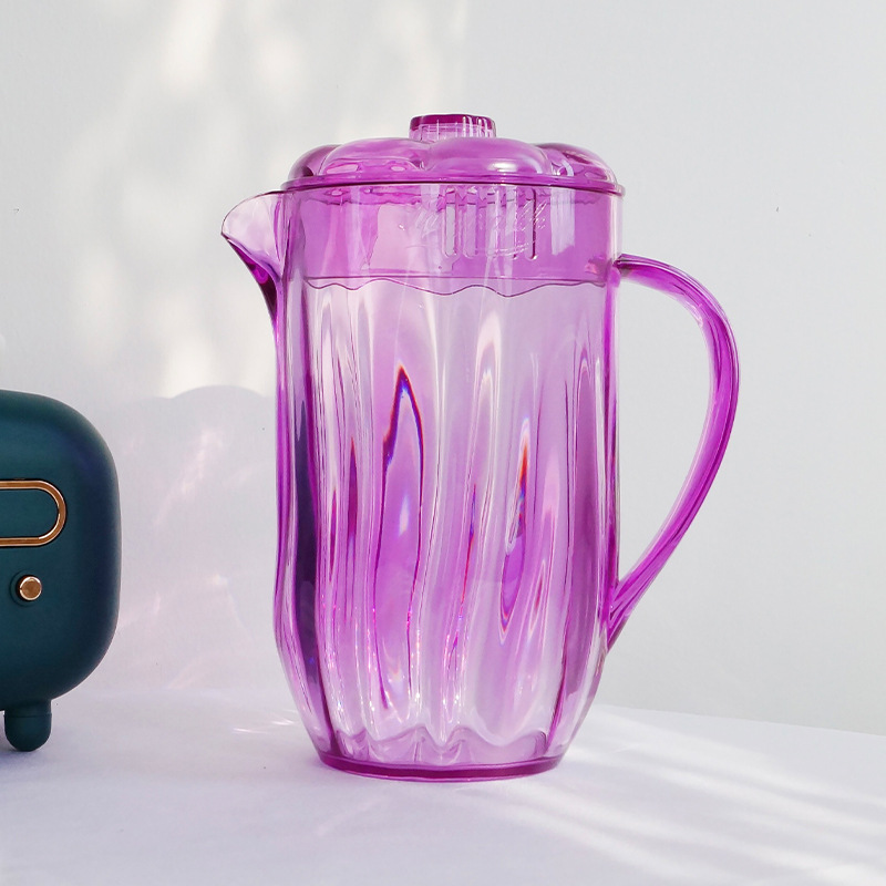 Jarra plástica transparente, gran capacidad, oficina/hogar jugo/tés