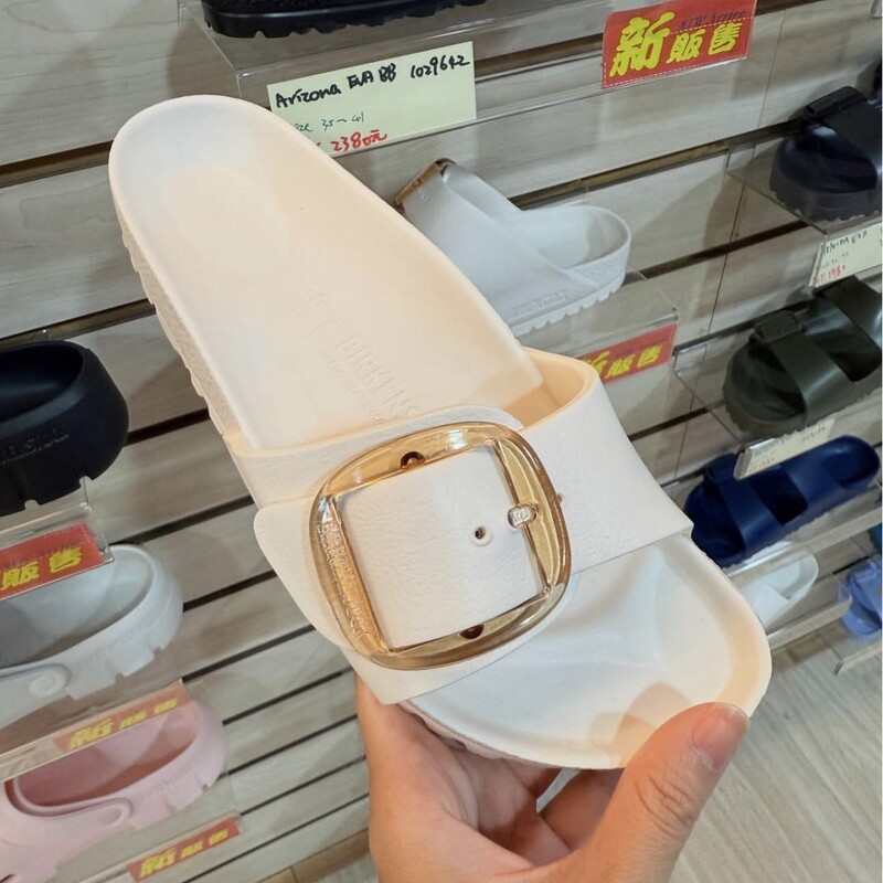Cross-Border Foreign Trade Bk Birkenstock Slippers, Fashionable Eva Large Buckle Flat Madrid Style Outdoor Single-Strap Beach Sandals Cross-Border Foreign Trade Bk Birkenstock Slippers, Fashionable Eva Large Buckle Flat Madrid Style Outdoor Single-Strap Beach Sandals