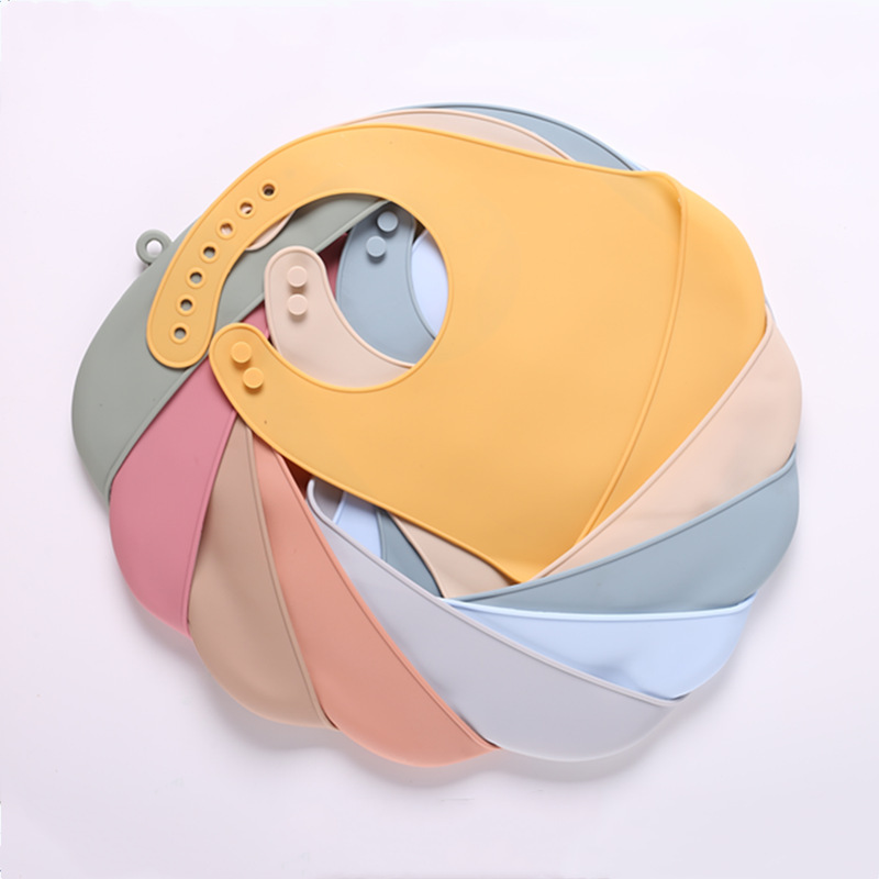 Baby's Eating Bib Baby's Bib Food Supplementary Food Pocket Soft Silicone Children's Waterproof and Oil-proof Rice Cover Clothes Dirty-resistant