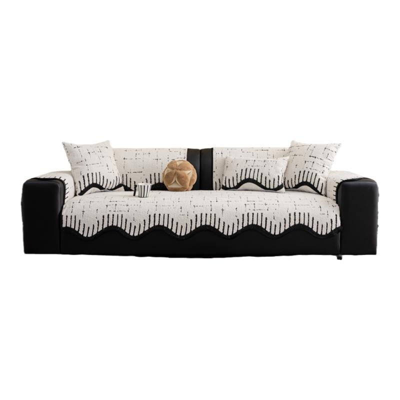 Cojín de sofá de forma especial otoño invierno nuevo cojín de sofá de cuero fijo tela de cojín de sofá antideslizante una toalla de sofá