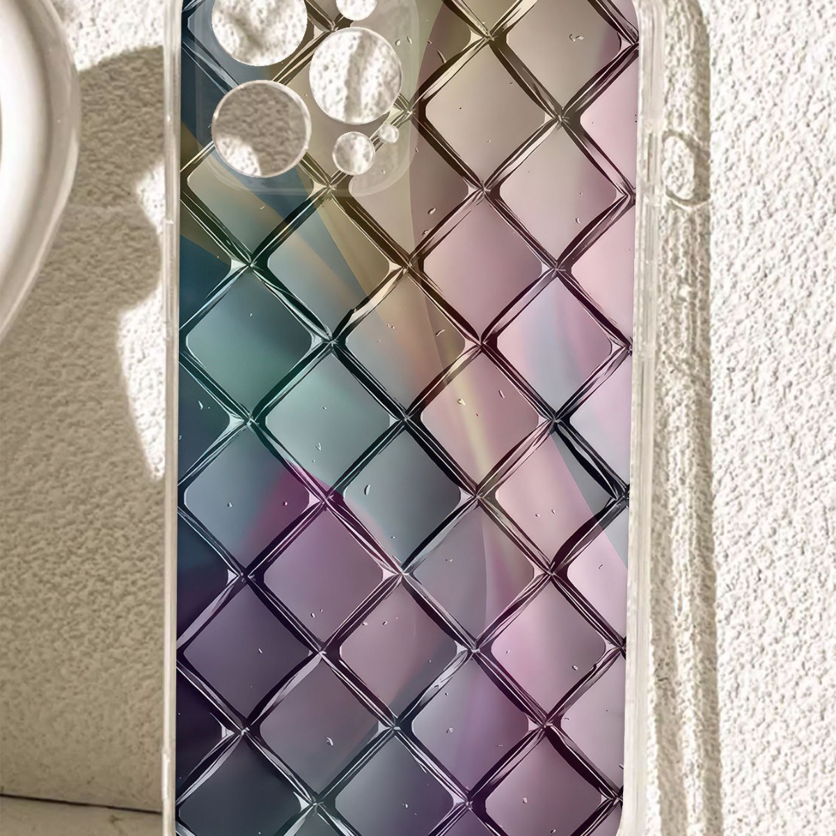 Casas transparentes a prueba de caídas cuadradas de color para iPhone15 / 16 / 17 serie de protección de casas de teléfonos promamax / 14