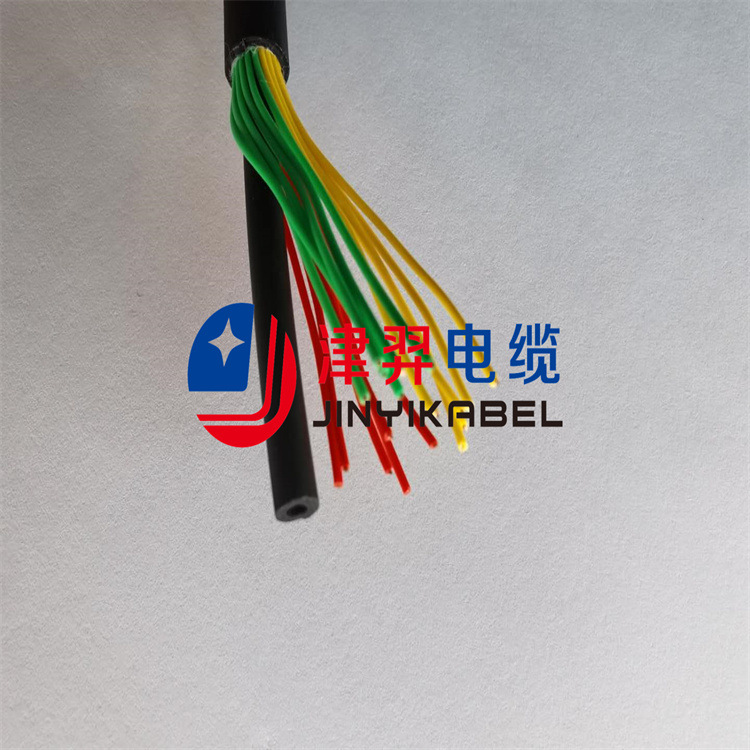 PUR聚氨酯耐磨抗拉线 CCTV管道检测机器人电缆 24芯耐酸碱超柔性