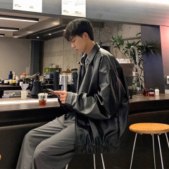 25年新款皮衣外套男春秋oversize美式复古痞帅高级感pu皮夹克男款