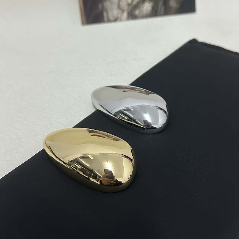 Minimalistische Damenbrosuche In Wassertropfen-optik Glänzend_voghion.com