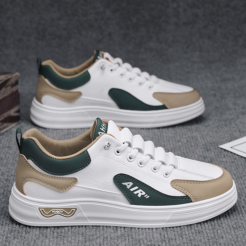 Zapatos de hombre primavera 2025 nuevos zapatos de moda zapatos blancos para estudiantes zapatos de skate casuales para hombres primavera