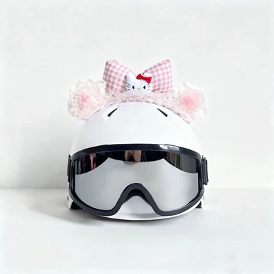 decoration for men and women, Motosiklet dəbilqələri - no-helmet-kt-blush-bear-pink