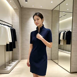 篙版本针织连衣裙女2026秋季新款小个子紧身收腰显瘦包臀裙现货发