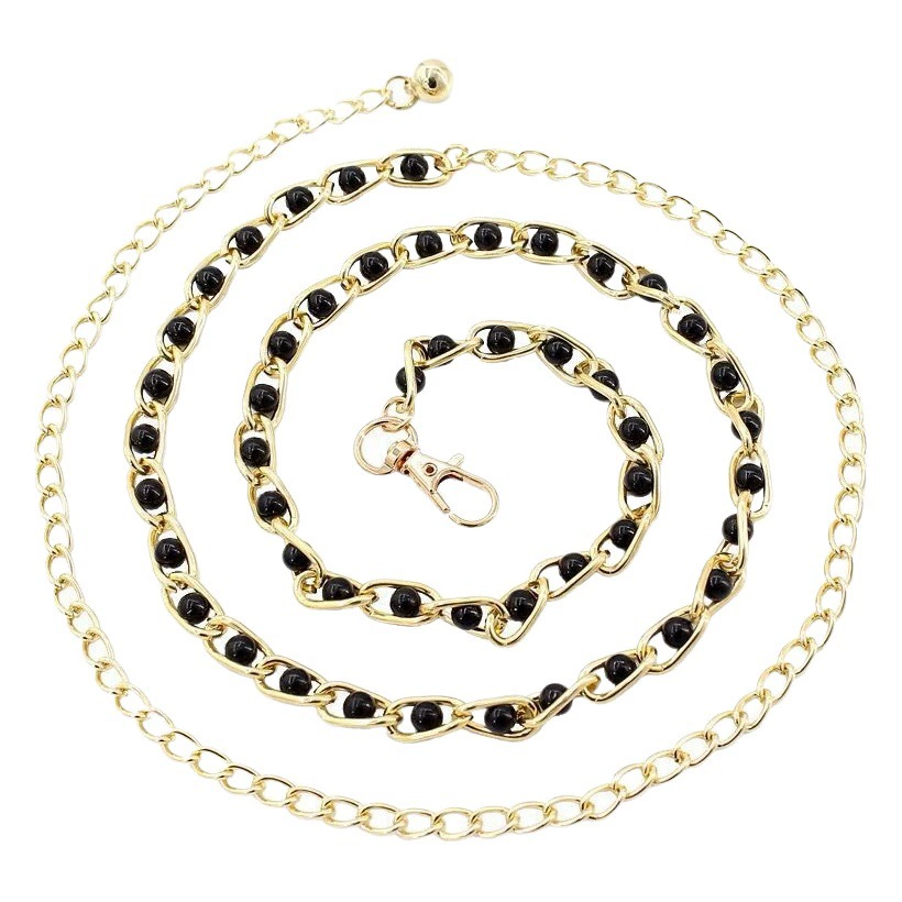 Трансграничная Европейская и американская металлическая цепочка, жемчужная универсальная подвеска, цепочка для тела, поясная цепочка, Южная Корея, чистая простая однопетлевая цепочка для брюк