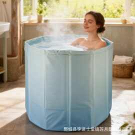 跨境家用婴儿游泳池新生儿洗澡桶儿童泡澡桶宝宝游泳桶可折叠浴桶