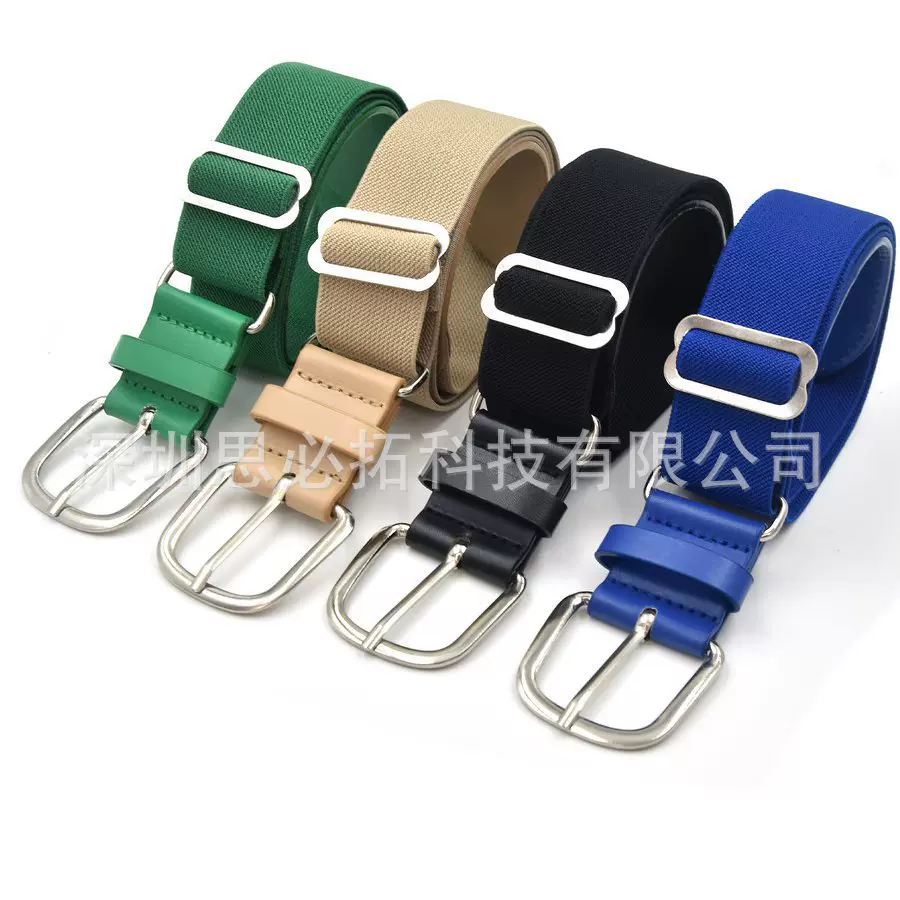 跨境户外运动棒球腰带 学生弹力松紧腰带 简约百搭个性皮带批发