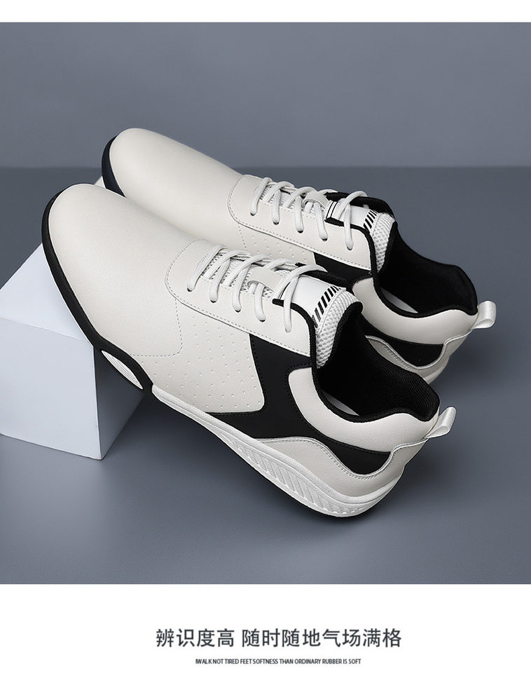 Giày sneaker nam da bò mặt mềm chống mài mòn, đế cao su gót thấp 1–3 cm, phối đồ dễ — PZ9872 màu trắng, PZ9872 màu đen chi tiết 17