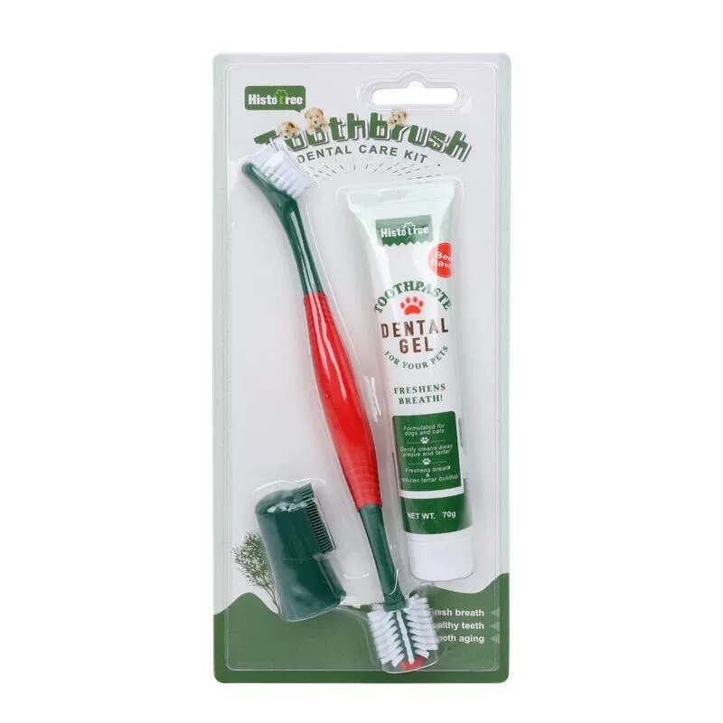 Fuente fabricante pasta de dientes para mascotas cepillo de dientes perros gatos dientes limpiadores perros gatitos dedo cubierta de cepillo de dientes desechable