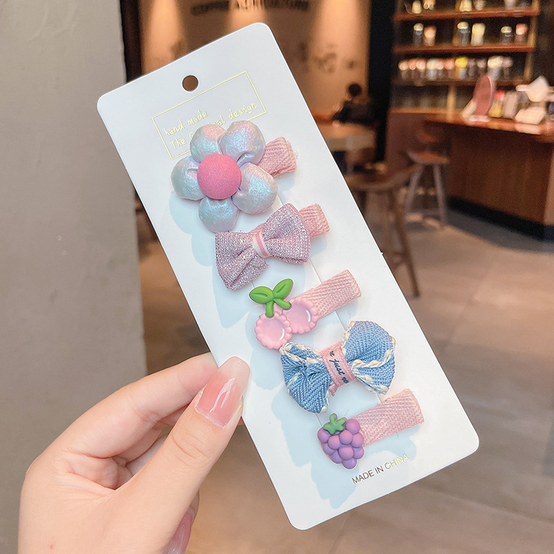 Clip de verano Corea del Sur lindo traje roto horquilla Accesorios para el cabello para niños