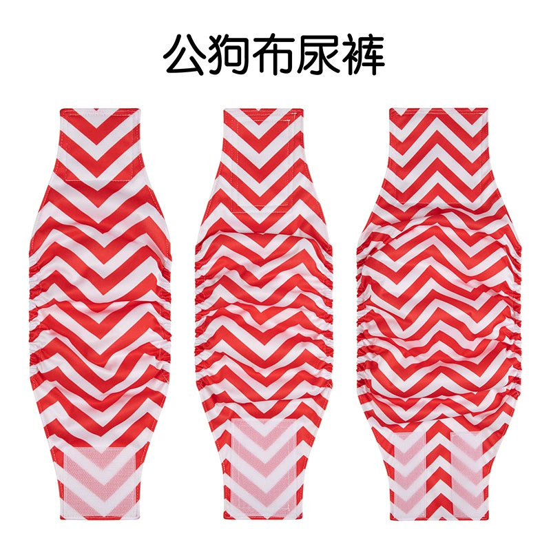 Брюки для домашних животных Суб-Красные Полосатые мужские пеленки Штаны для собак Тедди детские моющиеся подгузники оптом