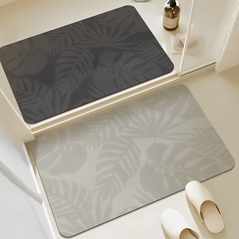 Luxurious and stylish bathroom floor mat, quick-drying and absorbent diatomaceous earth mat, suitable for home use, shower area, and entrance, with anti-slip properties Luxurious and stylish bathroom floor mat, quick-drying and absorbent diatomaceous earth mat, suitable for home use, shower area, and entrance, with anti-slip properties