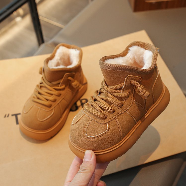 Mädchen-Schneestiefel 2025, dicke Fleece-Baumwollstiefel für den Winter, vielseitig, rutschfest, warme, weiche Sohle, kältebeständig_voghion.com