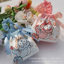 宝宝诞生伴手礼布袋周岁生日礼物手提袋百日宴周岁喜糖满月酒回礼