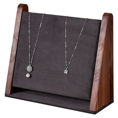 Walnut necklace display stand counter window jewelry display props jewelry rack pendant jewelry rack wholesale