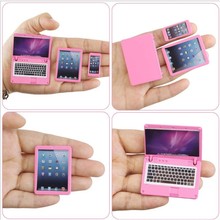 1：6娃娃屋doll house迷你小手機電腦平板三件套美國女孩娃娃配件