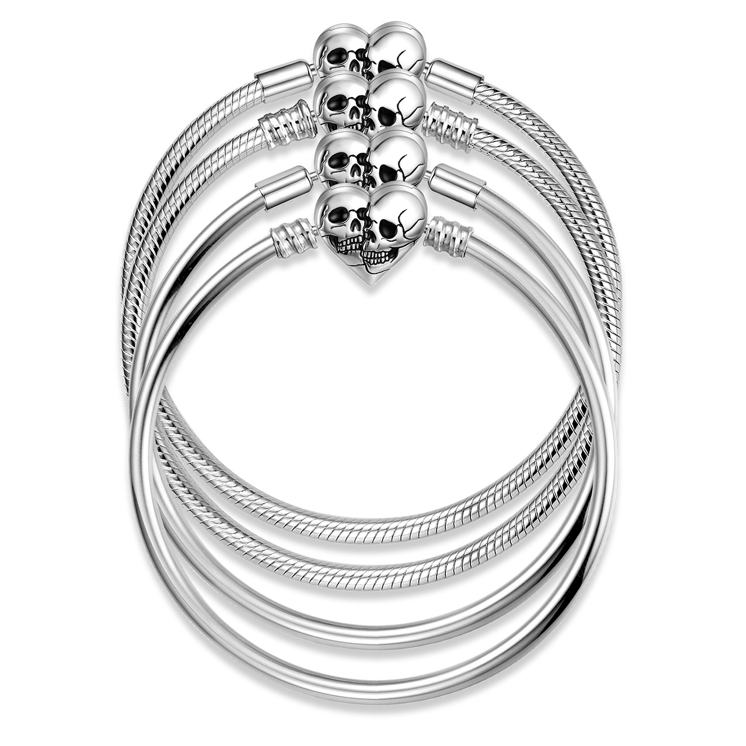 1 Pièce Argent Sterling Crâne Mode display picture 1