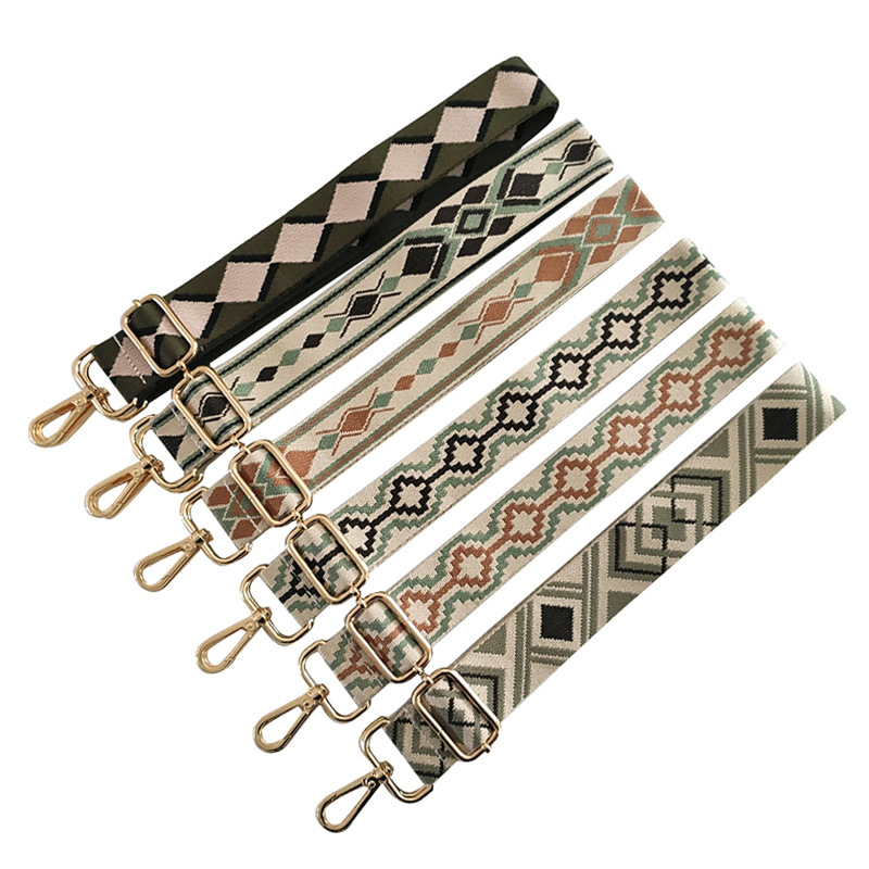 75g Weight Bag Strap Bag Accessories Type Daily Occasion Polyester Material Green Gold Silver Polyester Multicolor Bag Strap