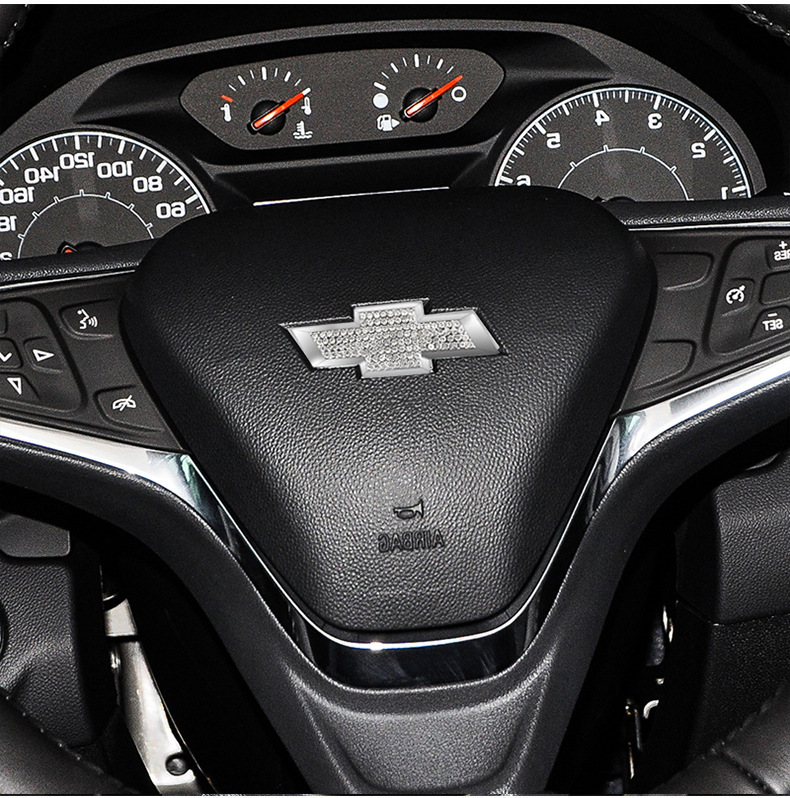 Suitable for steering wheel diamond chevrolet steering wheel decoration logo car fashion girl interior decoration car label