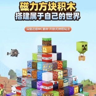 My Magnetic Block World Magnetic Block Puzzle Assembled Snow House Magnet Block Children's Toy Gift suit