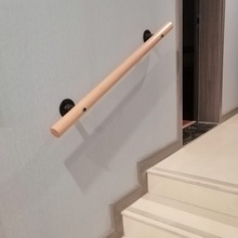 楼梯扶手老年人楼梯扶手家用靠墙榉木扶手儿童幼儿园实木扶手