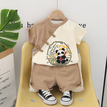 男孩婴儿衣服夏季小童洋气帅气短袖分体休闲套装一岁男宝宝潮夏装