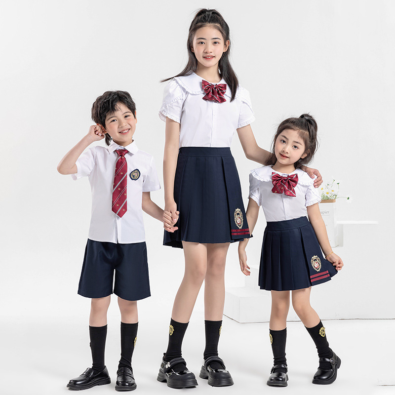 Summer children's performance uniform for kindergarten, choir, primary and secondary school uniforms, class uniforms, graduation season formal attire set