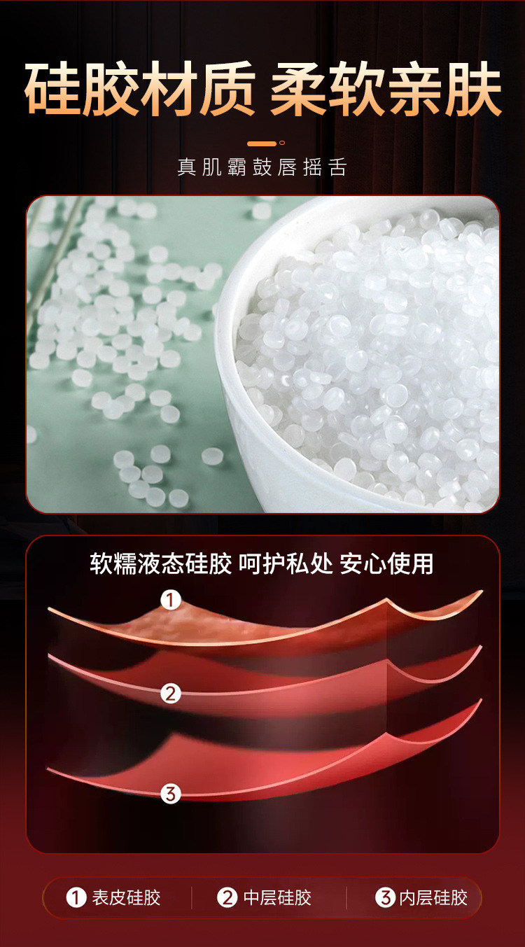 Realistic Silicone Electric Dildo with App Control, Flesh Tone, Adult Wellness Device — detail image 6