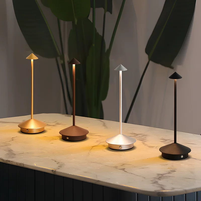 LED modern and minimalistic creative night light for desktop for living room, table lamp for bed, lights