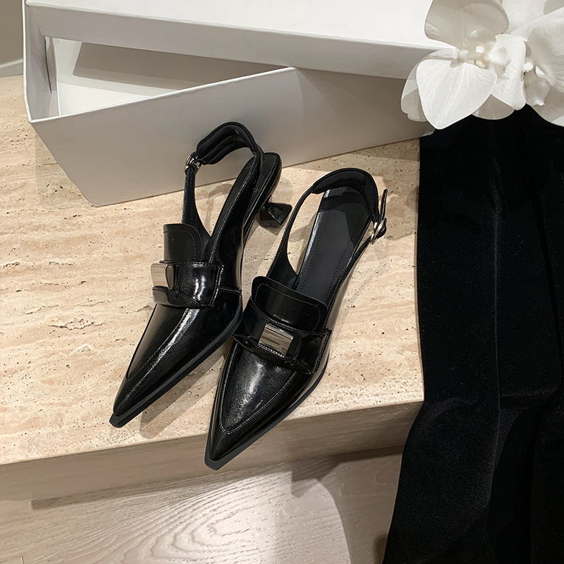 CHIKO Antonella Pointy Toe Kitten Heels Slingback Shoes